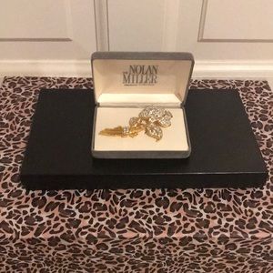 Nolan Miller Pave’ Rose Pin